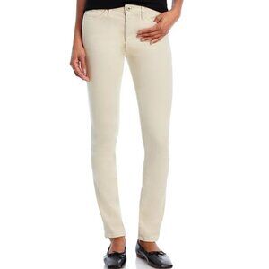 AG Adriano Goldschmied‎ Cream Prima Mid Rise Sateen Cigarette Jeans SZ 23R - NWT